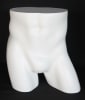 White fiberglass male buttocks display form mannequin for apparel fitting and retail display use - Image 2 of 0