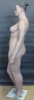 6'2" plus size African American female mannequin with molded hair, fiberglass construction, and tempered glass base for fashion displays. - Image 5 of 0