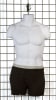 Case of 12 matte white male 3/4 torso forms made from thick injection molded plastic with chrome hooks for menswear displays. - Image 2 of 0