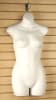 Matte White Thick Injection Plastic Female 3/4 Torso Form - Image 2 of 0