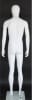5'10" matte white abstract male mannequin full body retail display form for modern fashion clothing presentation - Image 4 of 0