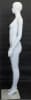 6 ft white fiberglass female mannequin full body retail display form for fashion clothing presentation - Image 3 of 0