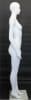 6 ft white fiberglass female mannequin full body retail display form for fashion clothing presentation - Image 5 of 0