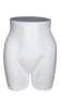 White female full round butt mid form fiberglass display for showcasing swimwear, underwear, shorts, and lower-body apparel - Image 1 of 0