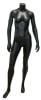 5'5" headless female mannequin with matte black fiberglass finish and base for retail clothing displays - Image 1 of 0