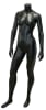 5'5" headless female mannequin with matte black fiberglass finish and base for retail clothing displays - Image 2 of 0