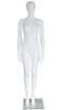 6' Matte White Fiberglass Female Egghead Mannequin - Image 1 of 0