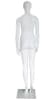 6' Matte White Fiberglass Female Egghead Mannequin - Image 2 of 0