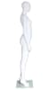 6' Matte White Fiberglass Female Egghead Mannequin - Image 3 of 0