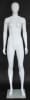 Matte White Female Egghead Mannequin 5'11" Height - Image 1 of 0