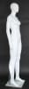 Matte White Female Egghead Mannequin 5'11" Height - Image 3 of 0