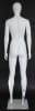 Matte White Female Egghead Mannequin 5'11" Height - Image 4 of 0