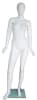 Matte White Female Egghead Mannequin Tilted Hips - Image 1 of 0