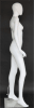 Matte White Female Egghead Mannequin Tilted Hips - Image 3 of 0
