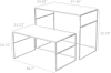 White Nesting Tables for Retail Display - Set of 2 - Image 4 of 0