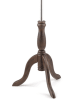 Female display dress form with natural canvas torso on wooden tripod base adjustable retail mannequin for boutiques and designers - Image 4 of 0