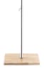 Female display dress form with natural canvas torso on wooden flat base adjustable retail mannequin for boutiques and designers - Image 4 of 0