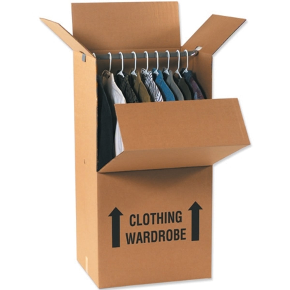 Box, Wardrobe Box Printed 24 x 20 x 46 275# / 48 ECT DW Printed Room Locator Check-Off B