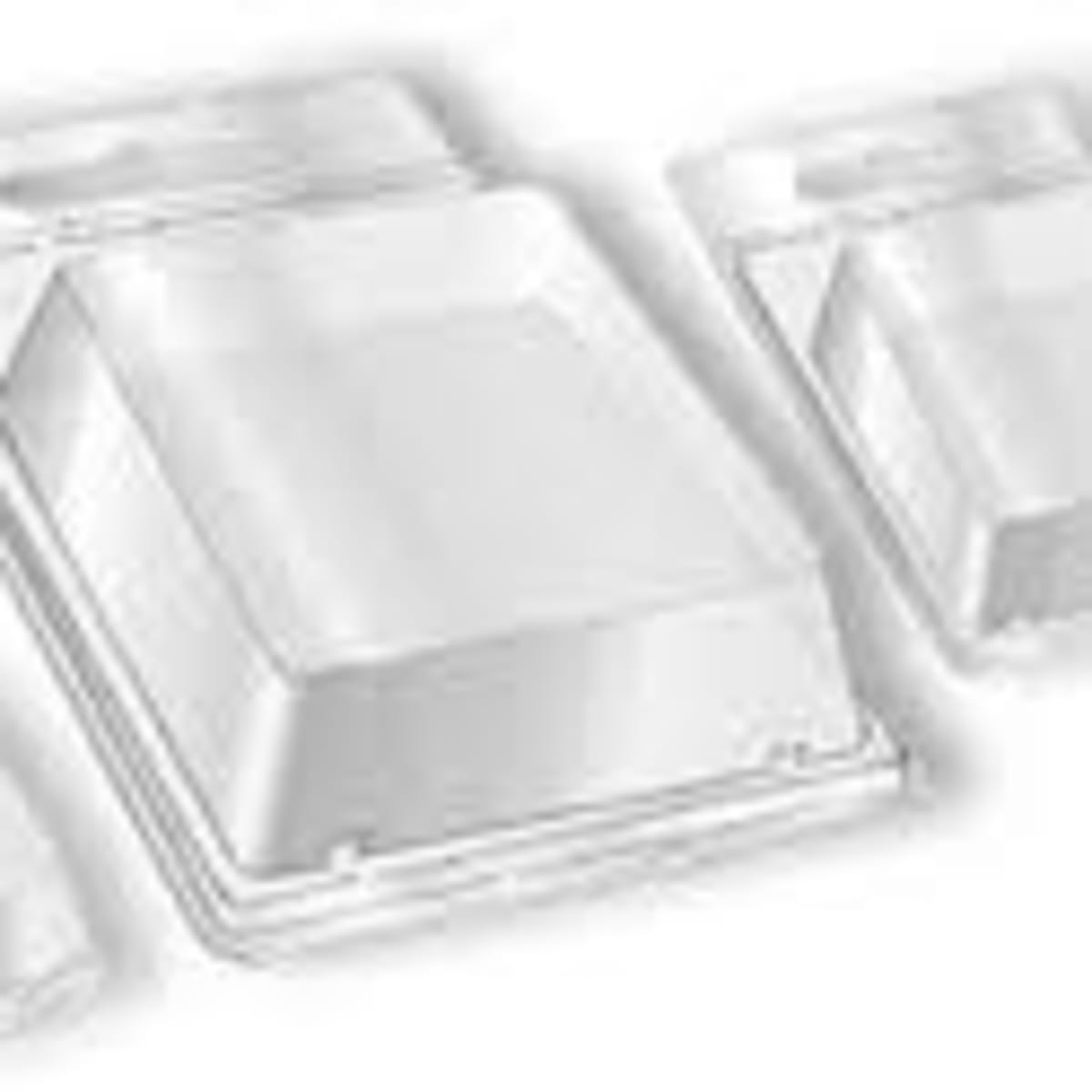CLAMSHELL, 3-3/4" X 7-1/4" X 1.25", 17.5 MIL PVC, 175/CASE