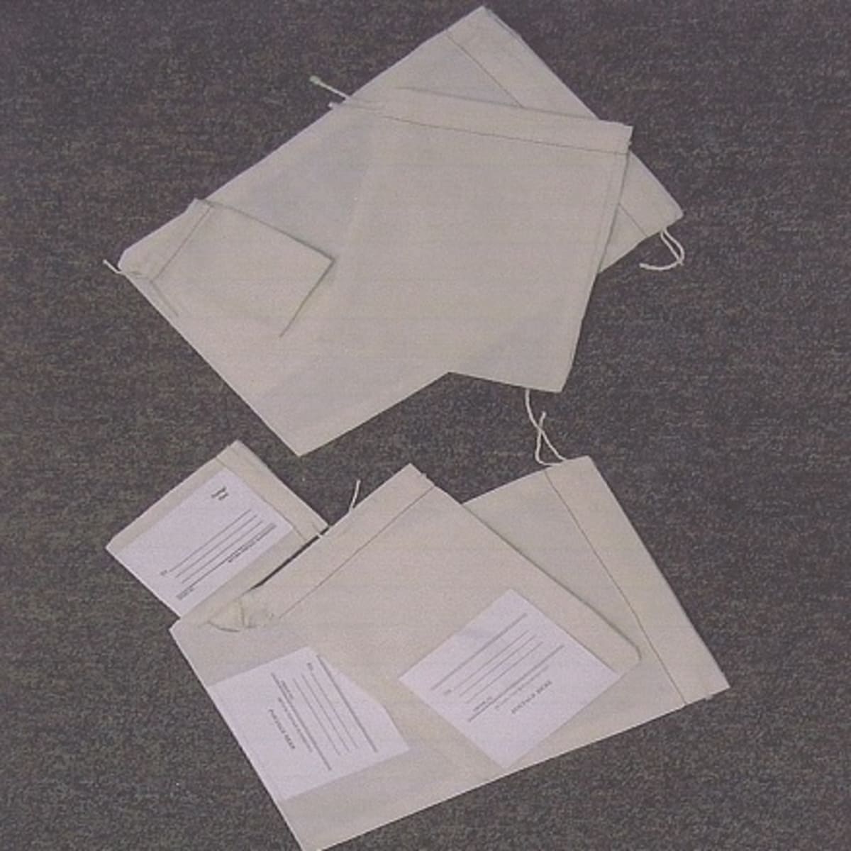 BAG, COTTON, 12" x 16" W/DRAWSTRING, 100/CASE