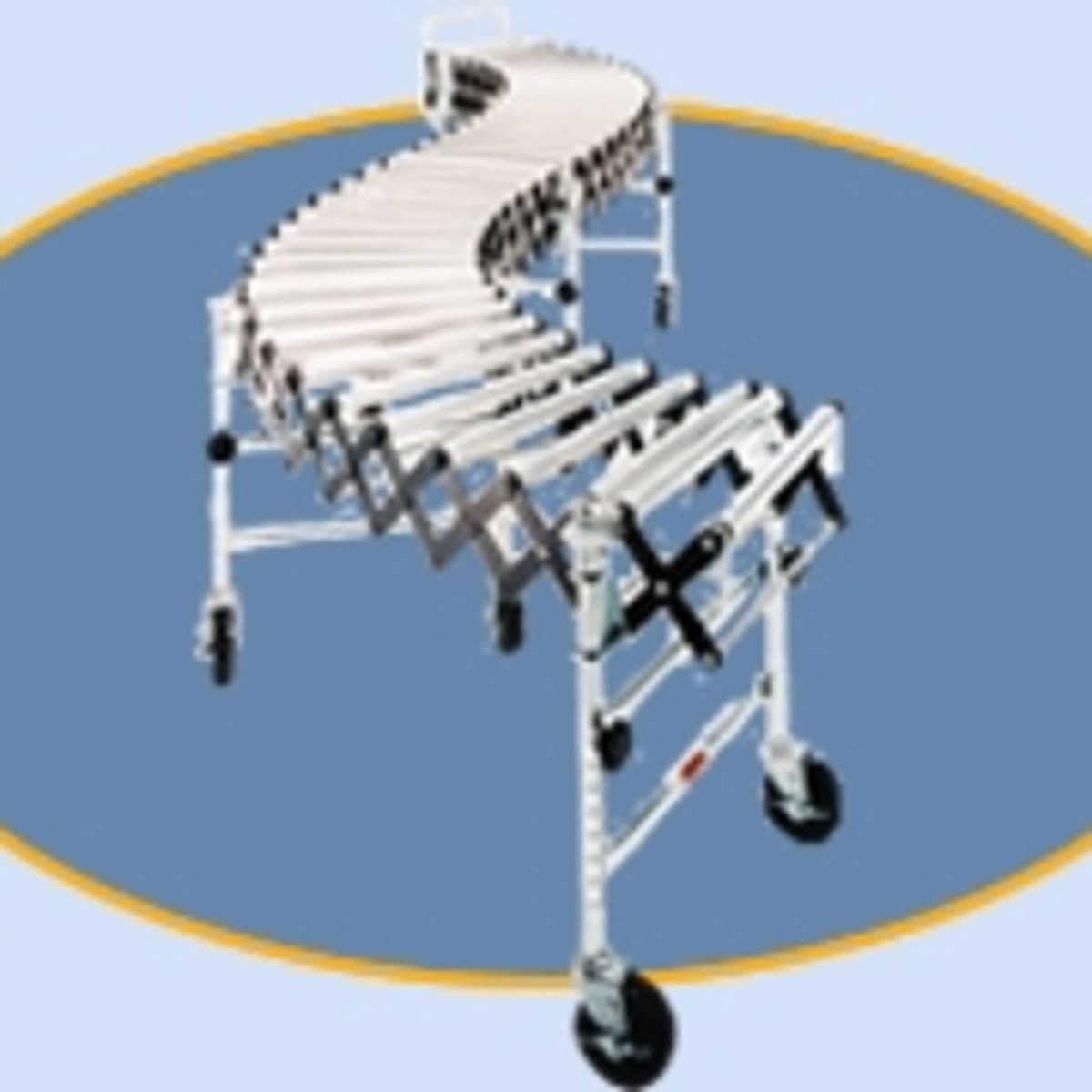 CONVEYOR, ACCORDION ROLLER, 24"W, 7'0"-23'2"