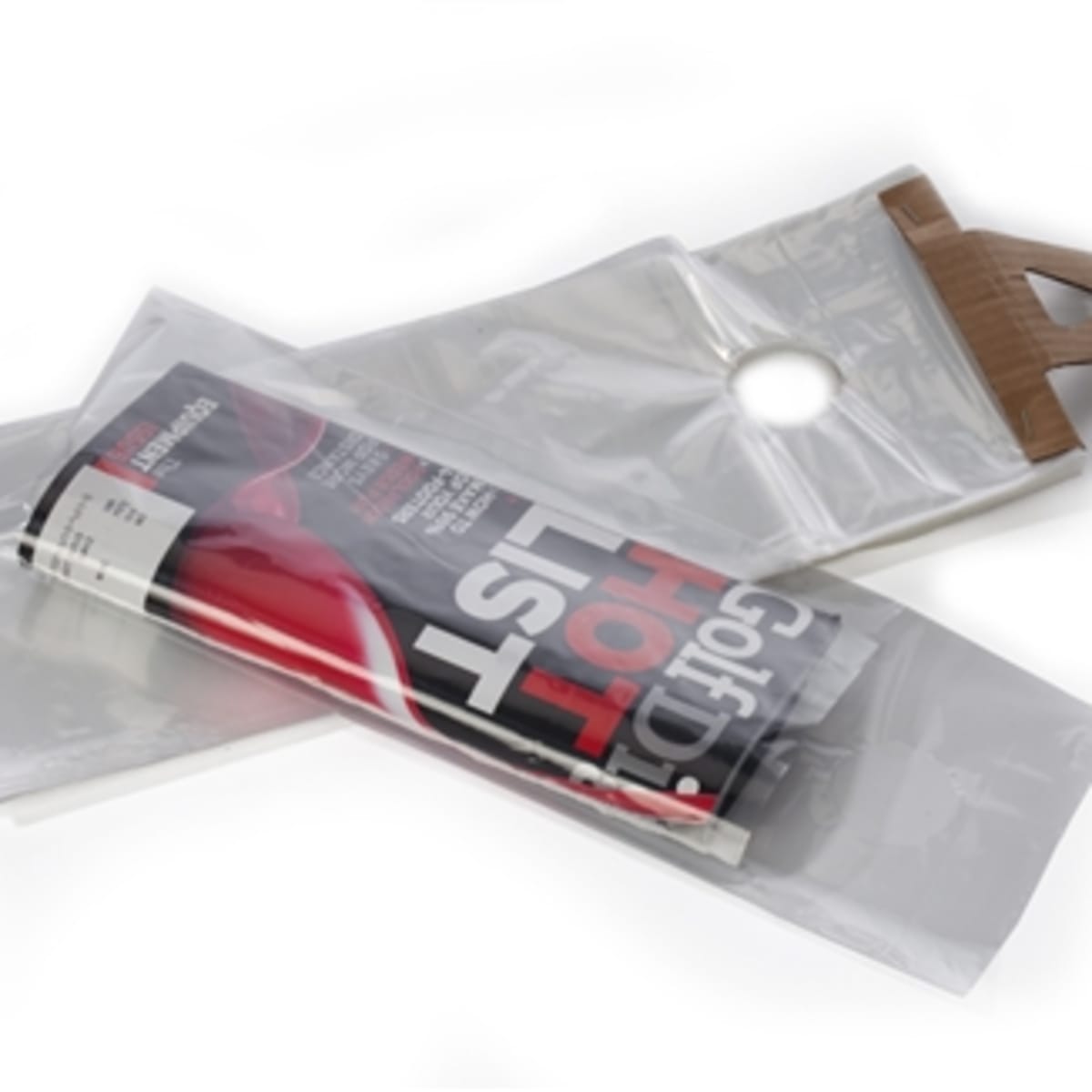 Hanging Literature Bag, Clear 1.5 Mil LDPE,  6" x 12" w/3.5" Lip & Hang Hole, 1000/Case