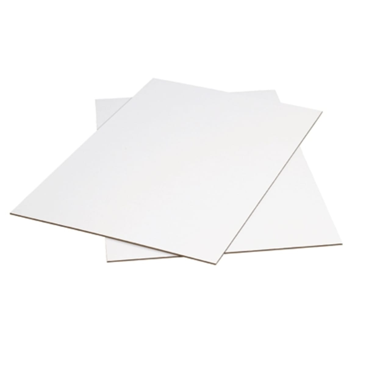 CORRUGATED SHEETS, WHITE, 48" X 48", 200# 32 ECT, 5/BNDL, 250/BALE