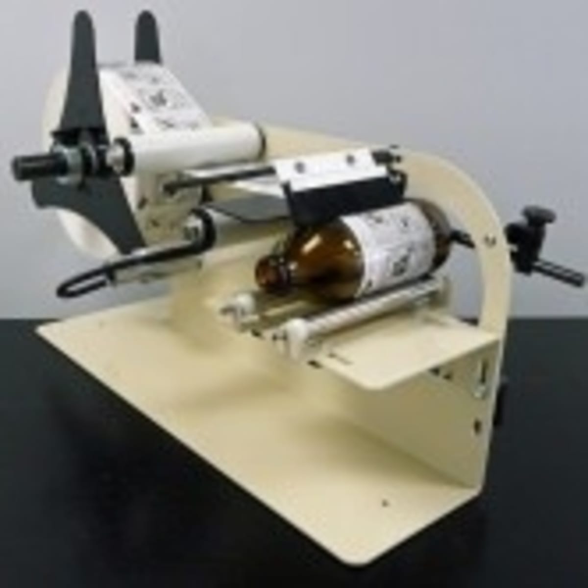 Label Applicator for Round Products, Manual Hand Crank, Labels Up to 5" Wide