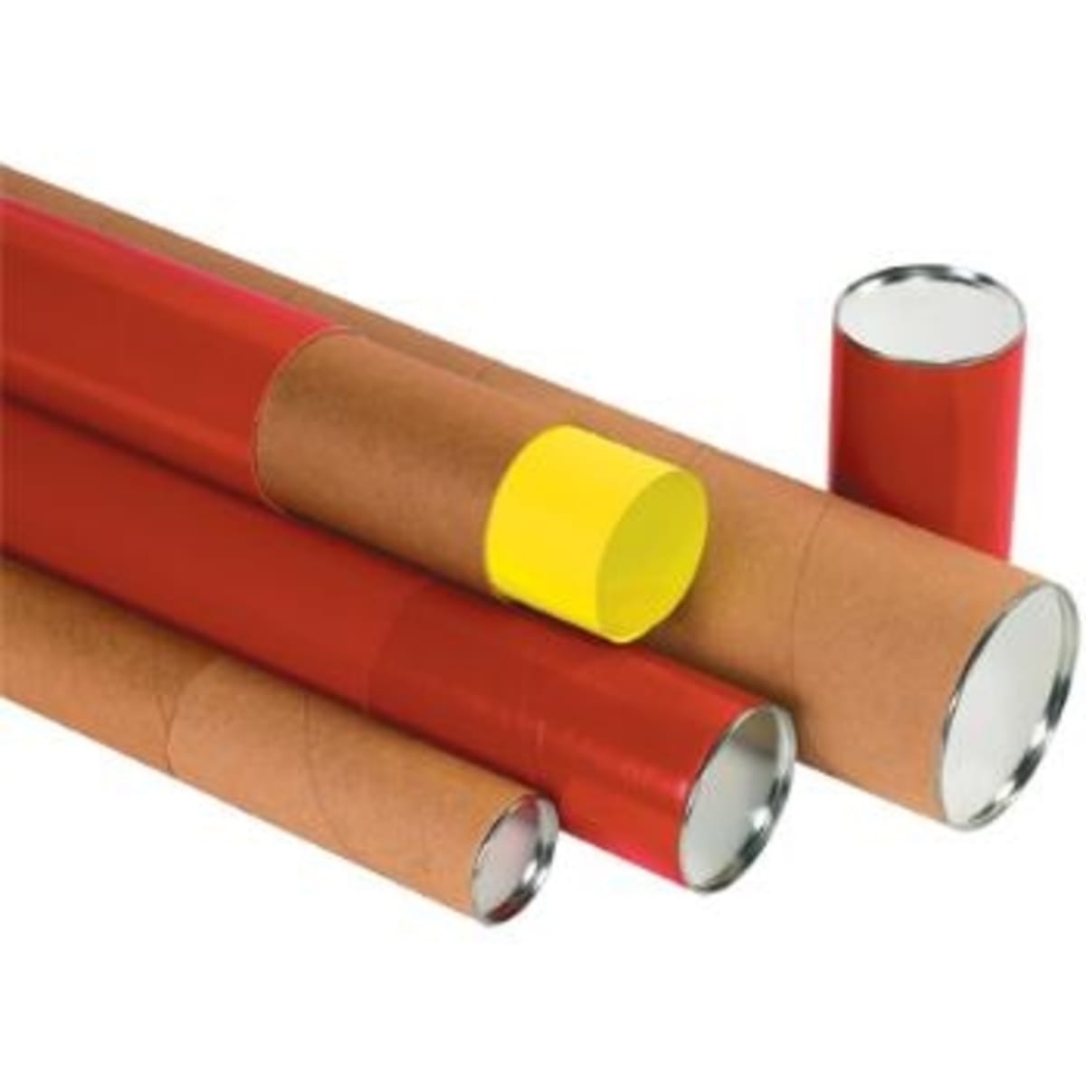 TUBE, TELESCOPING MAILING, KRAFT 2"x36"x.125 W/6" FLUSH CAP, 25/CASE