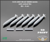 FL172-2003 Mk-83 1000lb bombs with conical fins