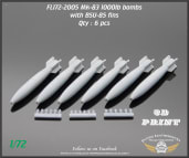 FL172-2005 Mk-83 1000lb bombs with BSU-85 fins