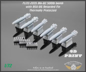 FL172-2035 Mk-82 500lb thermally protected bombs with BSU-86 fins