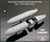 FL172-2053 FPU-6/A Oval Fuel Tank for early F/A-18A/B