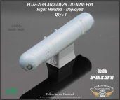 FL172-2138 AN/AAQ-28 LITENING Pod - Right Handed, Deployed