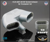 FL35-5017 AH-1W Turned Exhaust for Trumpeter kit