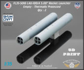 FL35-5018 LAU-10D/A 5.00" Rocket Pod (Empty) Thermally Protected