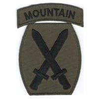 U.S. Army 10th Mountain Infantry Division Patch PM0779