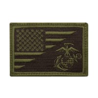 Rothco USMC Globe and Anchor US Flag Morale Patch 1738