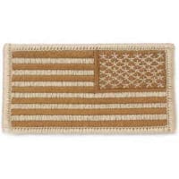 Rothco Reverse Desert Tan American Flag Patch 18888