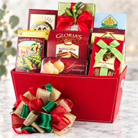 Seasons Greetings Christmas Gift Basket