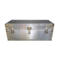 Biltmore 502-M Metal Covered Steamer Trunk Footlocker Made in USA