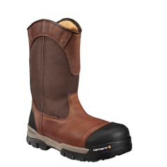 Carhartt Ground Force 10 Inch Composite Toe Waterproof Pull On Slip Resistant Wellington Work Boot CME1355