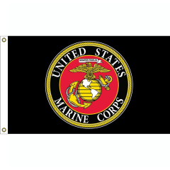 US Marine Corps Seal Logo Flag  F1682