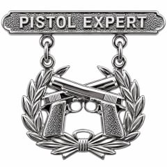 EEI Marine Corps Pistol Expert Qualification Badge - P16370