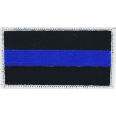 Police Blue Line Flag Honor Patch PM3048
