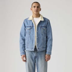Levis Sherpa Trucker Light Stonewash Jacket 16365-0287