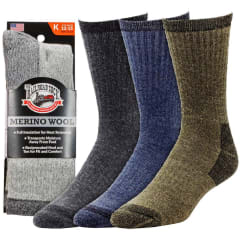 Railroad Socks King Size  Merino Wool Crew Socks  2965K