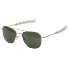 American Optical 52mm Polarized Gold Green Lens Sunglasses 10701 Made in USA pilot sunglasses