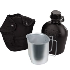 Rothco Black 3 Piece Canteen Kit - 1141