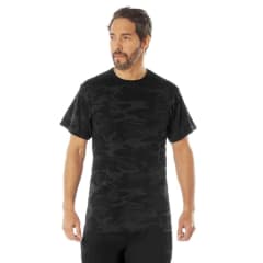 Rothco Midnight Black Camouflage T-Shirt 12310